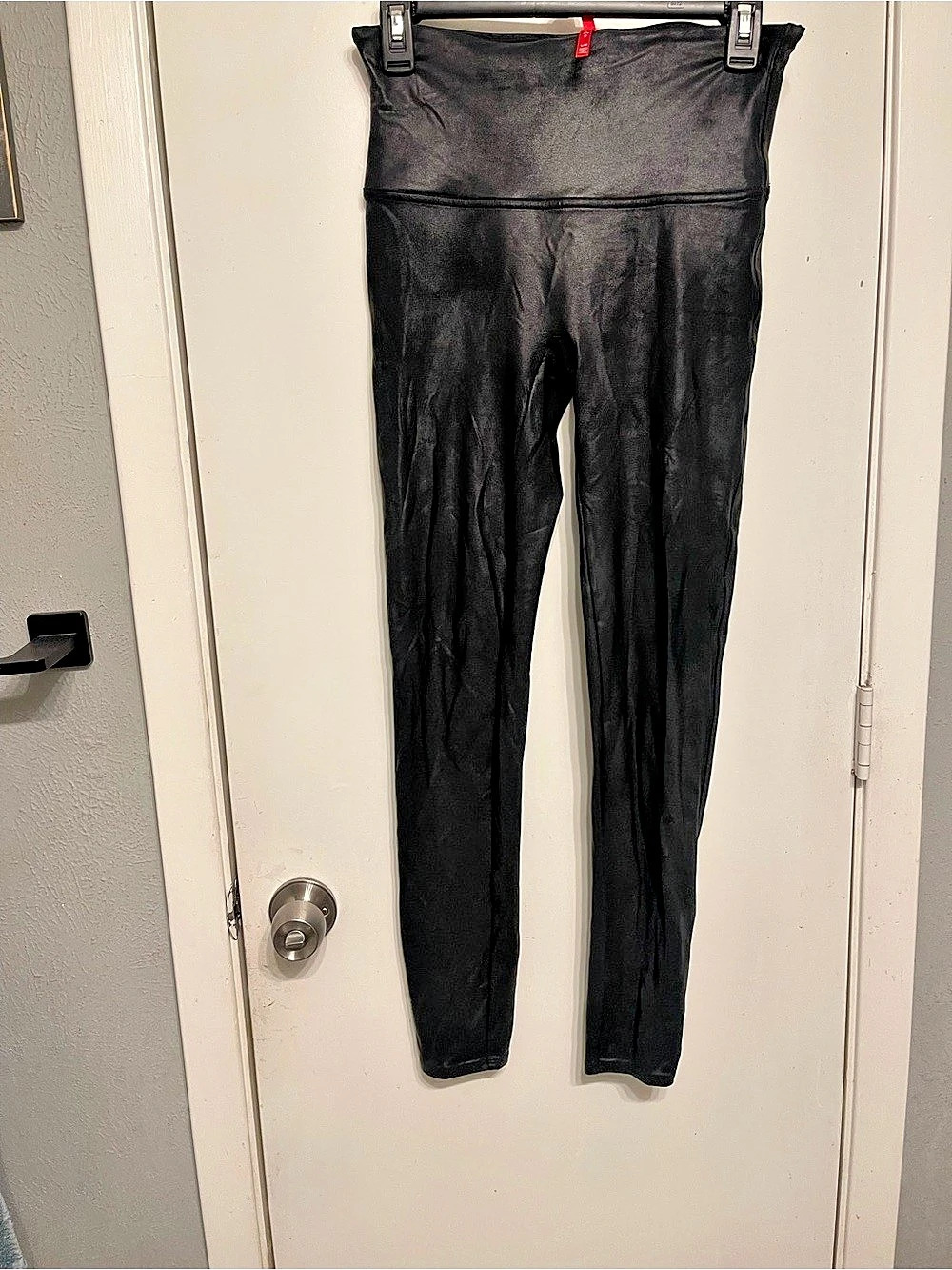 SPANX Faux Leather Leggings Black Large